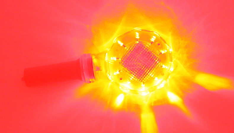 mnsd 红警示灯 led路障灯 频闪灯 路锥灯 子弹头灯 升降路锥顶灯