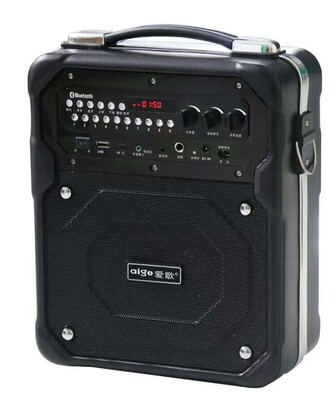 歌郎s10插卡音箱 便携式广场舞无线话筒蓝牙低音炮音响