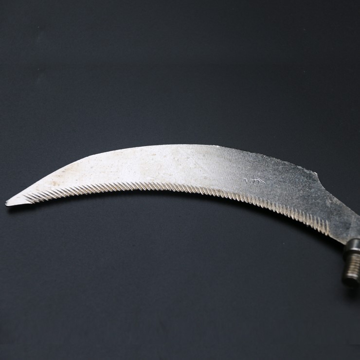 厂家直供 8mm螺纹通用割草镰刀 钓鱼配件 渔具割草刀月牙刀