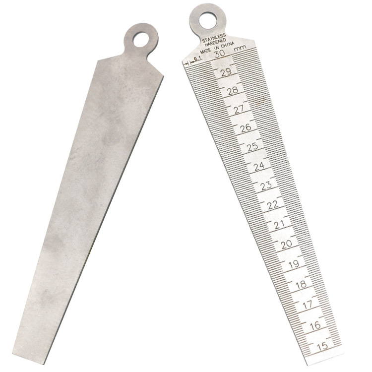 楔形塞尺 间隙尺 孔径尺 锥度尺 1-15-30-45-60mm 不锈铁内径尺