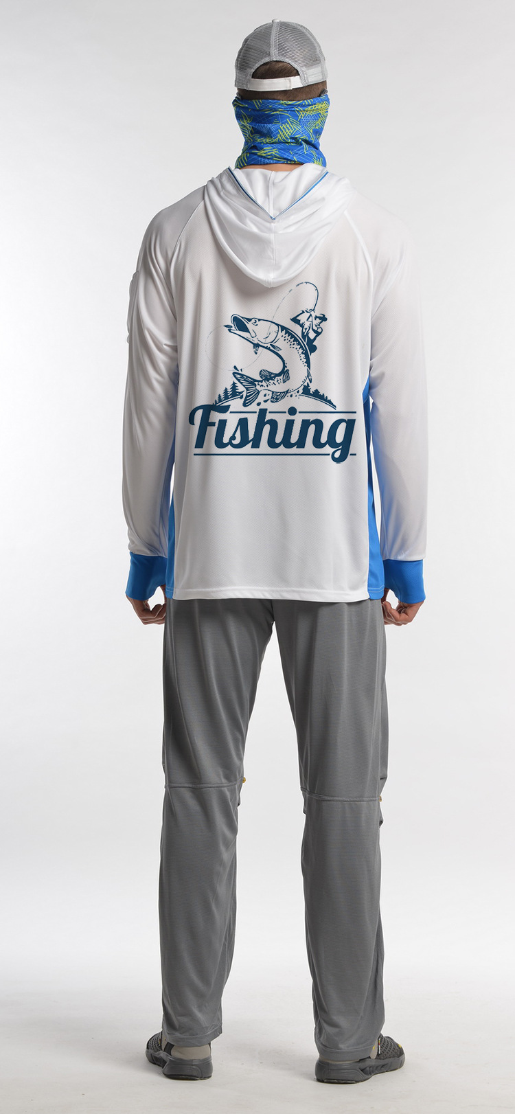 厂家免费定制印多色logo钓鱼服 钓鱼防晒服 垂钓服 男夏季