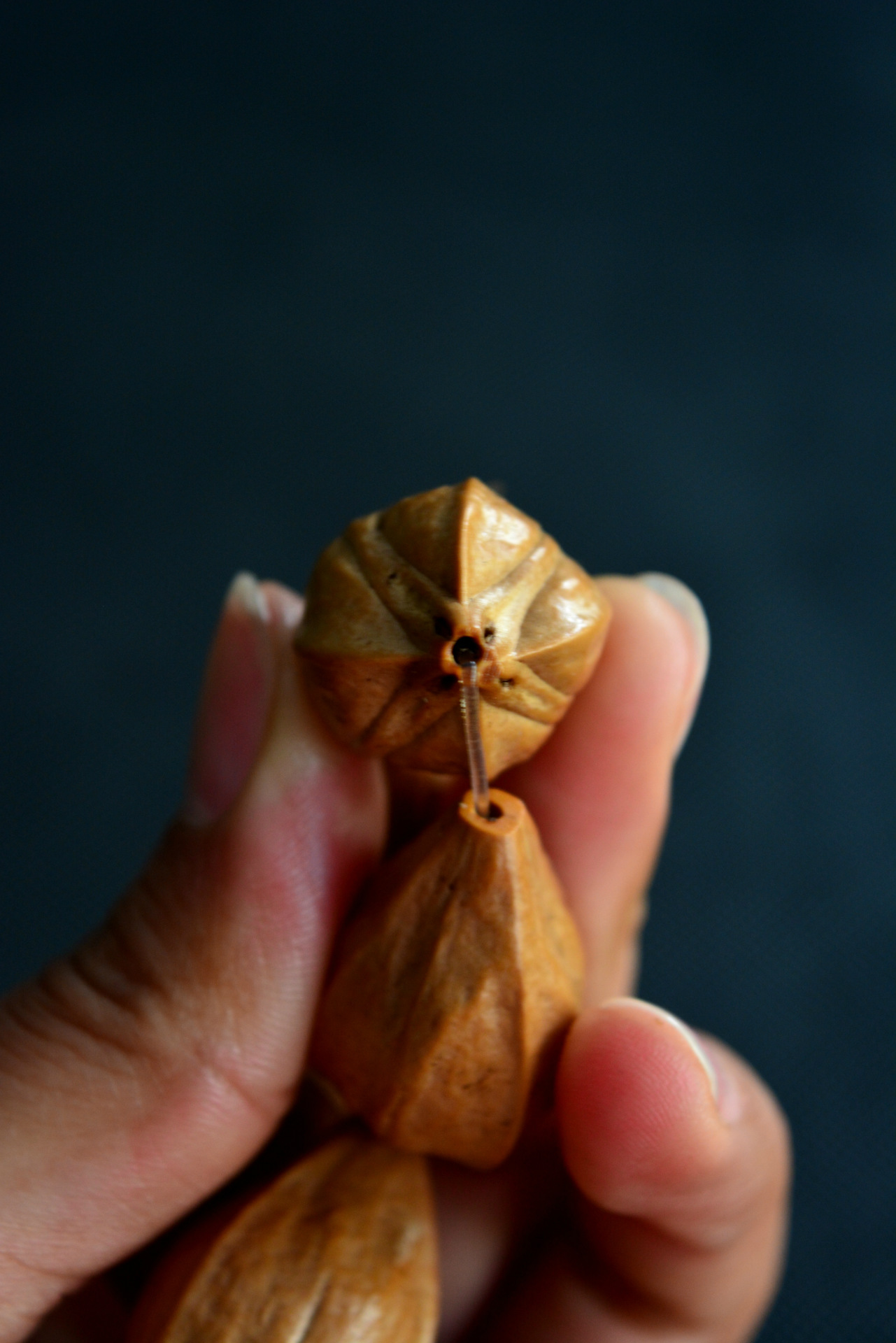 承宣核雕纯手工橄榄核老料四花怪籽手串橄榄胡工艺品文玩把件