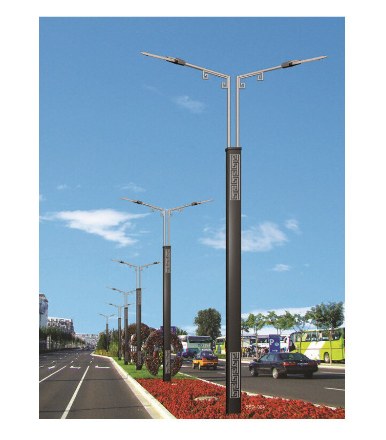 厂家供应户外小区照明双臂路灯 不锈钢路灯