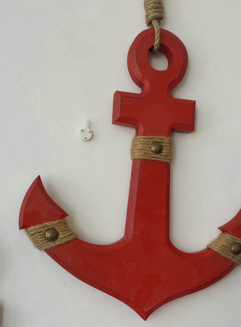 地中海33公分手工铁锚 海洋风格家居装饰 摄影道具船锚 批发