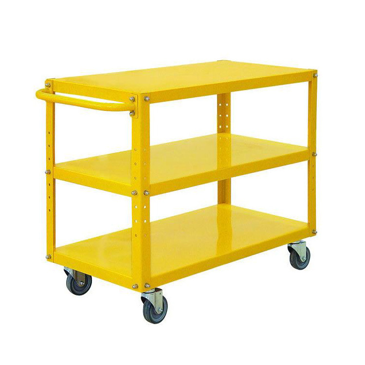 移动手推车工具车 多功能零件收纳工具车 带轮静音仓库拖车搬运车