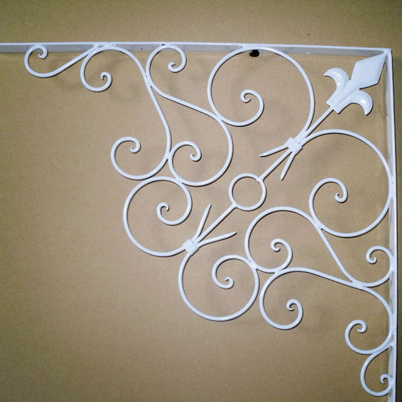 门厅三角架壁饰墙角饰门框角花铁艺门角饰正方工艺厂家直销