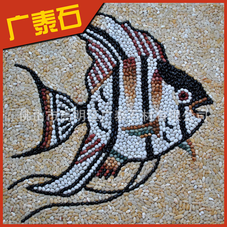 天然卵石艺术画优质鹅卵石拼图卵石工艺品厂家直销
