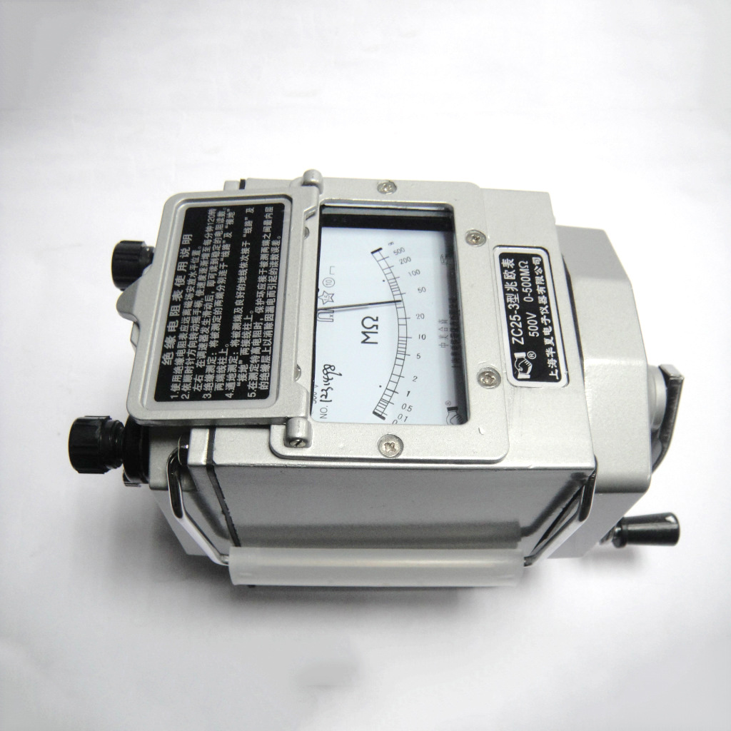 供应指针式手摇绝缘电阻表 zc25-3高压兆欧表/摇表可批发