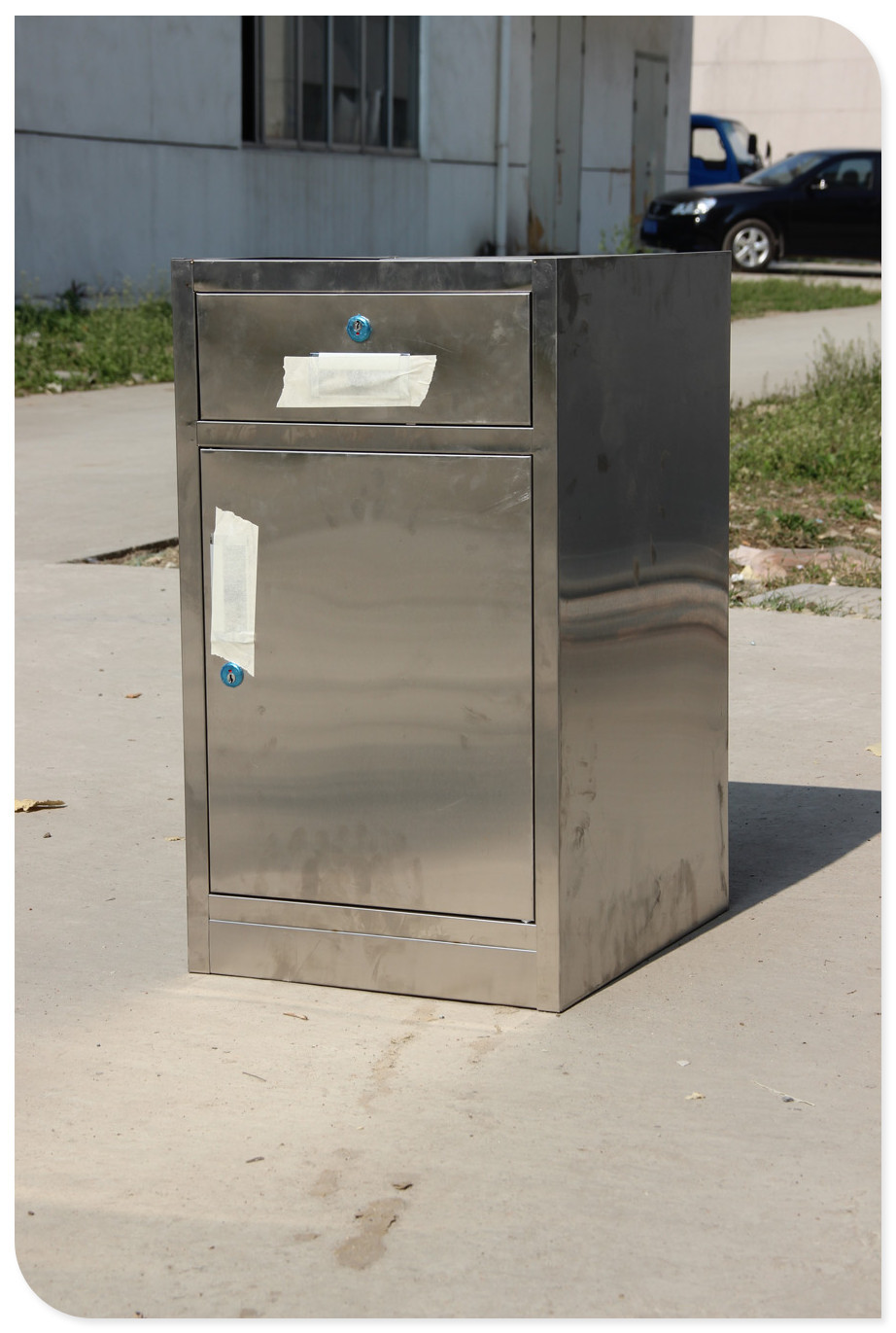 不锈钢一门一斗柜矮柜四斗矮柜资料柜文件柜活动柜**柜可定制