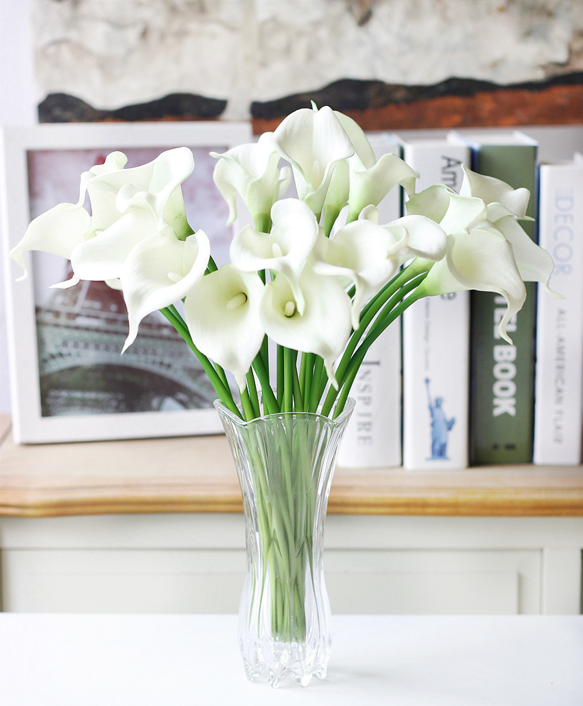 热款仿真pu马蹄莲 现货长期好质量 全场实物拍 8头迷你马蹄莲