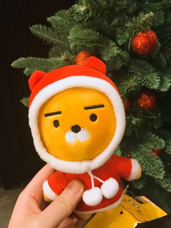 可爱kakao圣诞ryan狮子小公仔毛绒玩具厂家直销批发一件代发