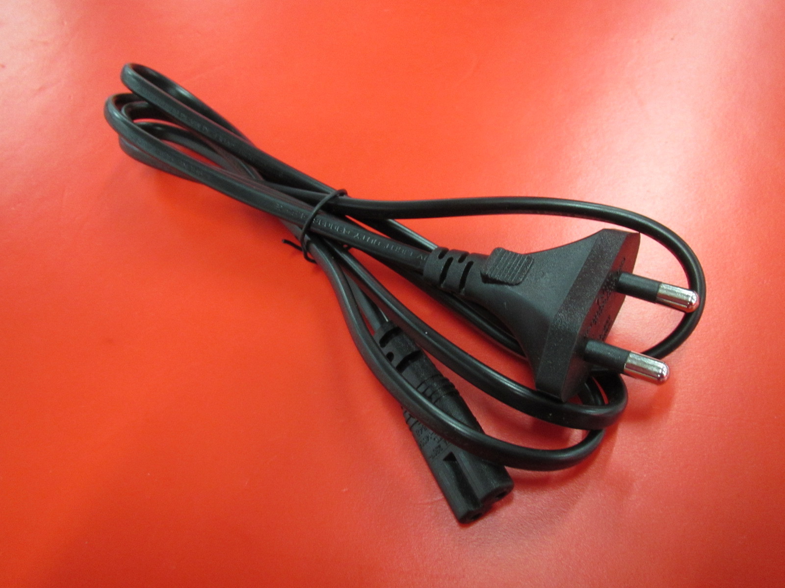 印度两插电源线 两圆插头电源线 两圆脚插单头尾部上锡电源线