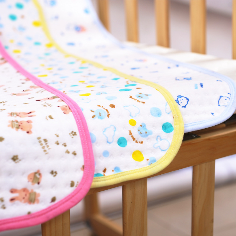 大码卡通生态棉防水隔尿垫 新生儿尿垫 宝宝隔尿 70*100cm