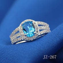 厂家 新款微镶锆石复古时尚 白铜镀银戒指  做工 JZ267