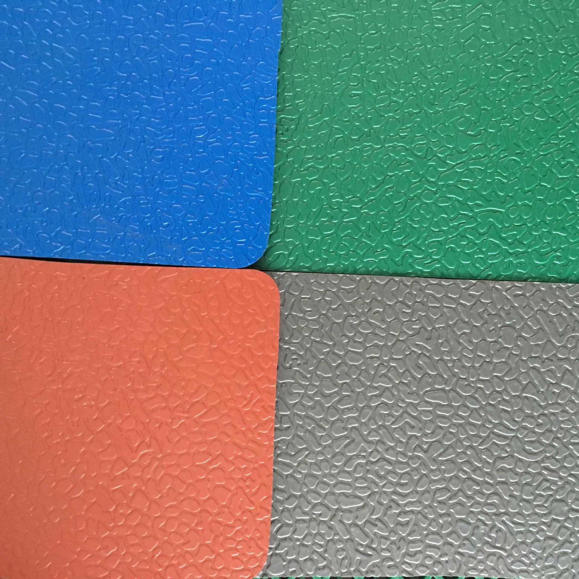 室外运动地板防水防晒羽毛球pvc地胶 耐磨防滑地板胶碎石纹5.0mm