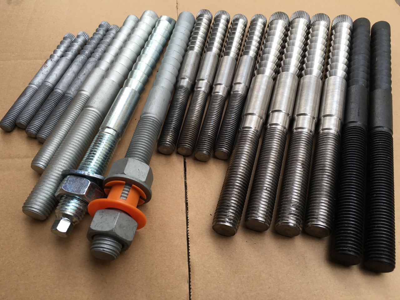 生产特殊倒锥形化学锚栓m16*195(10.9s合金钢)