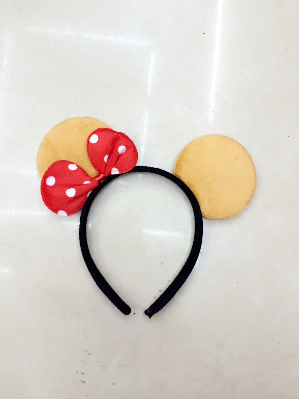 米奇头箍 米老鼠表演米妮发箍米老鼠蝴蝶结头饰化装舞会用品批发