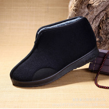 冬季老北京男棉鞋 保暖加绒加厚棉靴 软底中老年舒适老人棉鞋