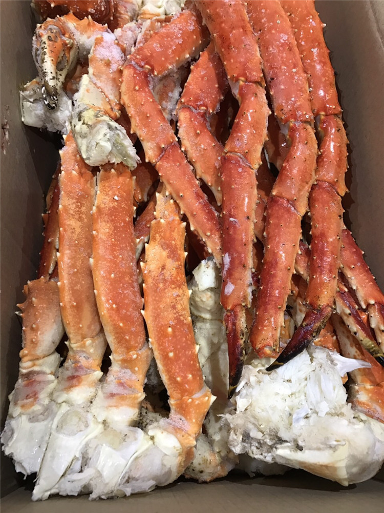 进口俄罗斯帝王蟹腿阿拉斯加冰鲜皇帝蟹鲜活熟冻蜘蛛蟹大螃蟹腿