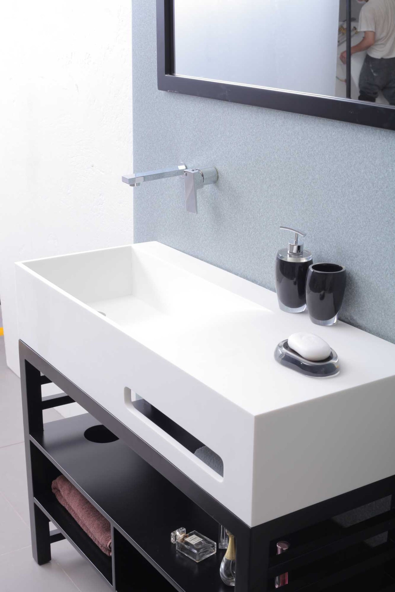 供应工程用可丽耐豪美思avonite三星人造石定制洗手台