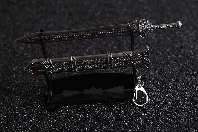 诛仙青云志影视周边兵器 诛仙剑 天邪剑武器模型钥匙扣挂件