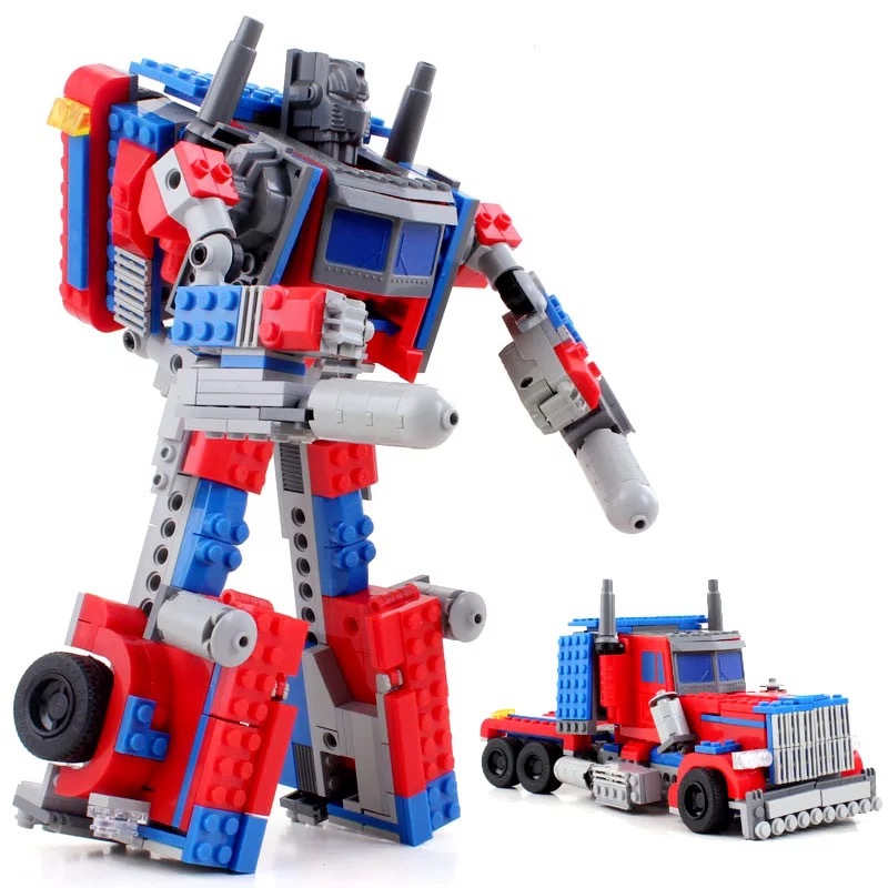 开智拼装积木玩具开智变形机器人8023现货热卖