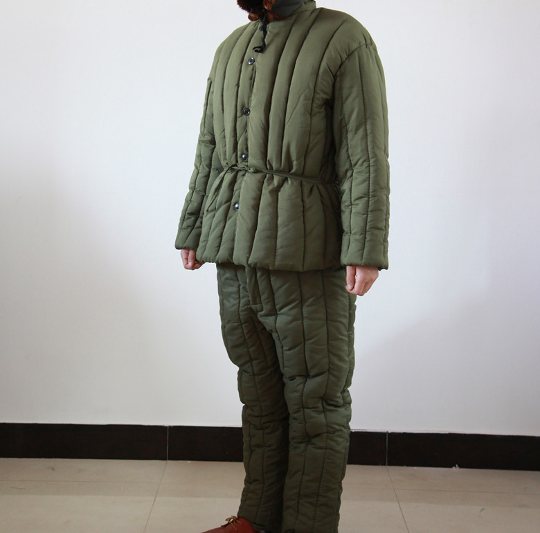 冷库棉衣棉裤套装 棉衣工作服加厚 军绿深蓝防寒棉服保暖棉