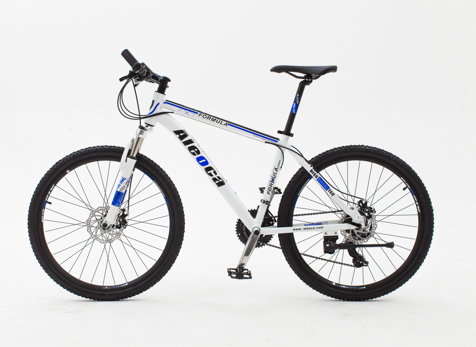 aleoca自行车21速铝合金禧玛诺双碟刹26寸单车山地车自行车