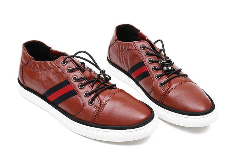 赛德路爆款真皮系带单鞋男士夏季透气 头层