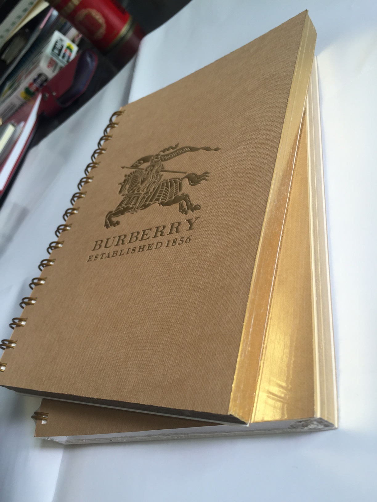 厂家批发胶装金边笔记本 滚金边银边日记本批发 yo圈涂金边记事本