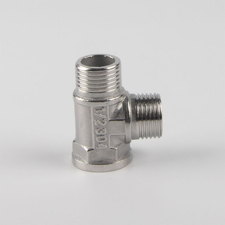 4分加厚不锈钢三通内外外内三通外丝外丝内丝自来水管3通净水配件