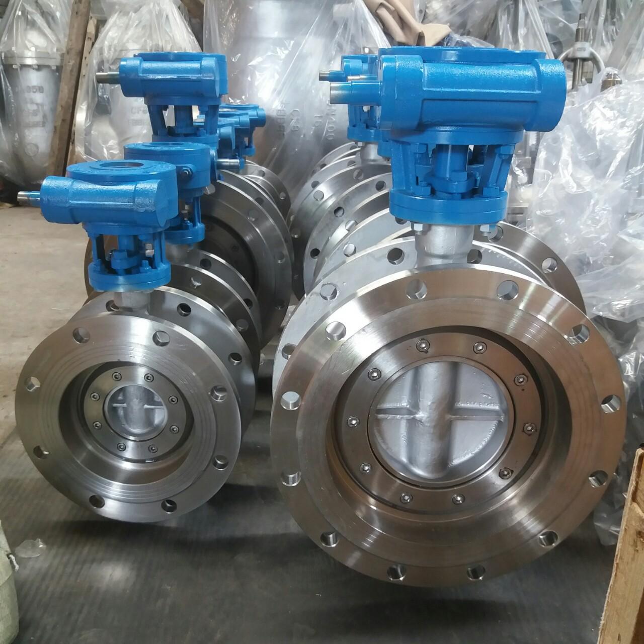 不锈钢蝶阀 硬密封蝶阀d343w-10p/16p 三偏心蝶阀