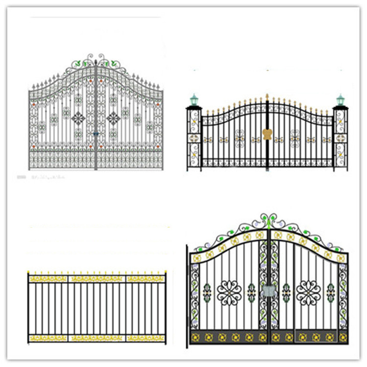 可定制铁艺门铸铁大门厂家直销铁艺大门铁艺庭院门