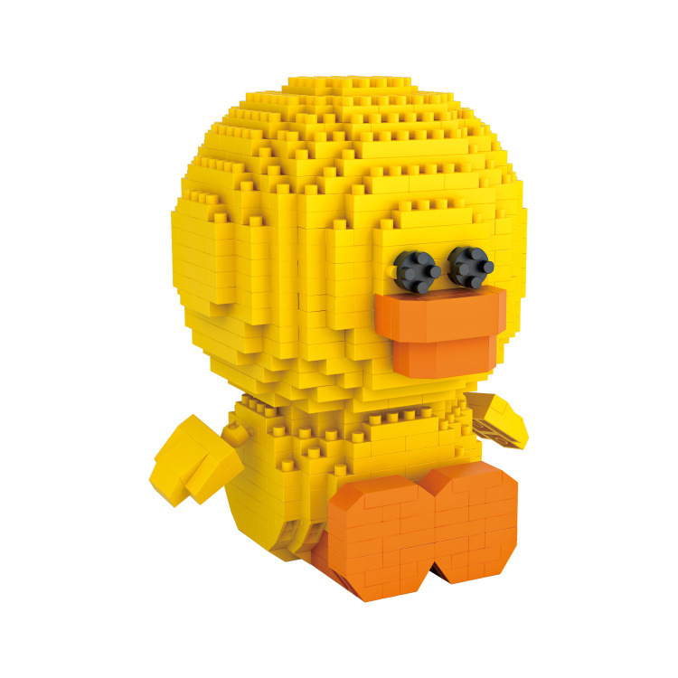 德国正品loz 颗粒创意益智类积木玩具布朗熊系列9739-9741