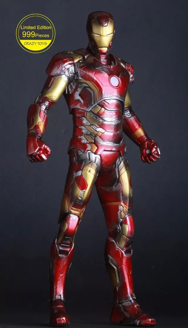 12寸crazy toys复仇者联盟2 奥创纪元 mk43 钢铁侠 手办模型摆件