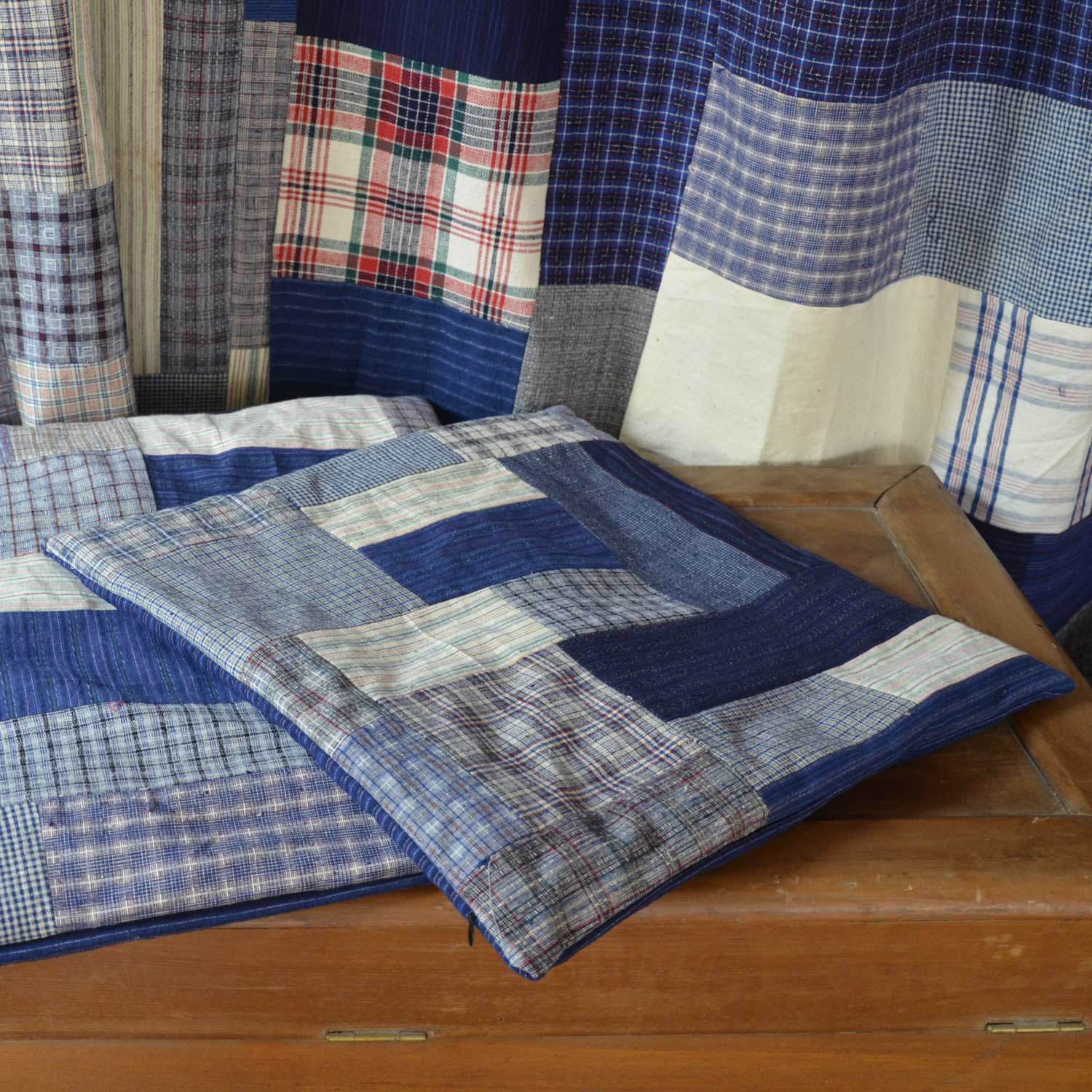 各色土布手工拼布坐垫櫈垫椅垫地垫沙发垫瑜伽垫(含芯)家居布艺