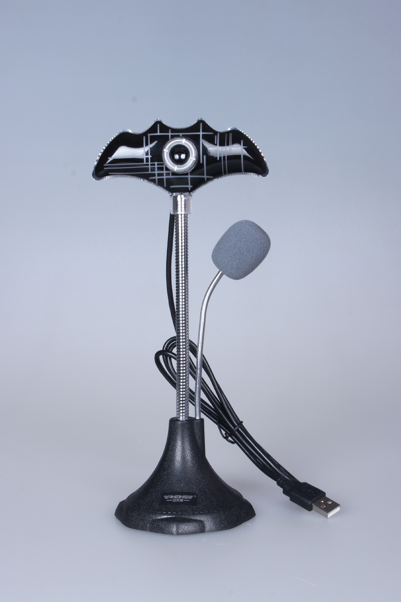 厂家直销 福字usb电脑摄像头 数码摄像头 电脑周边配件批发 无麦