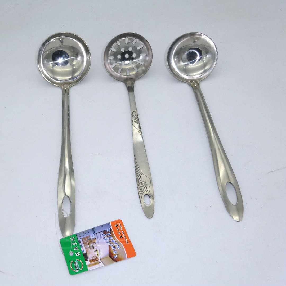 不锈钢汤勺/漏勺 长柄汤壳 麻辣烫火锅勺子 餐具批发-阿里巴巴