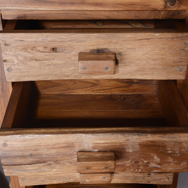 泰国进口实木家居东南亚风格酒店会所柚木七斗柜储物收纳柜102522