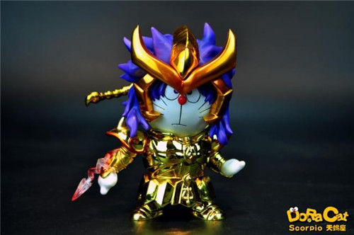 动漫玩具批发doracat 哆啦a梦 叮当猫 机器猫 圣斗士 天蝎座 手办