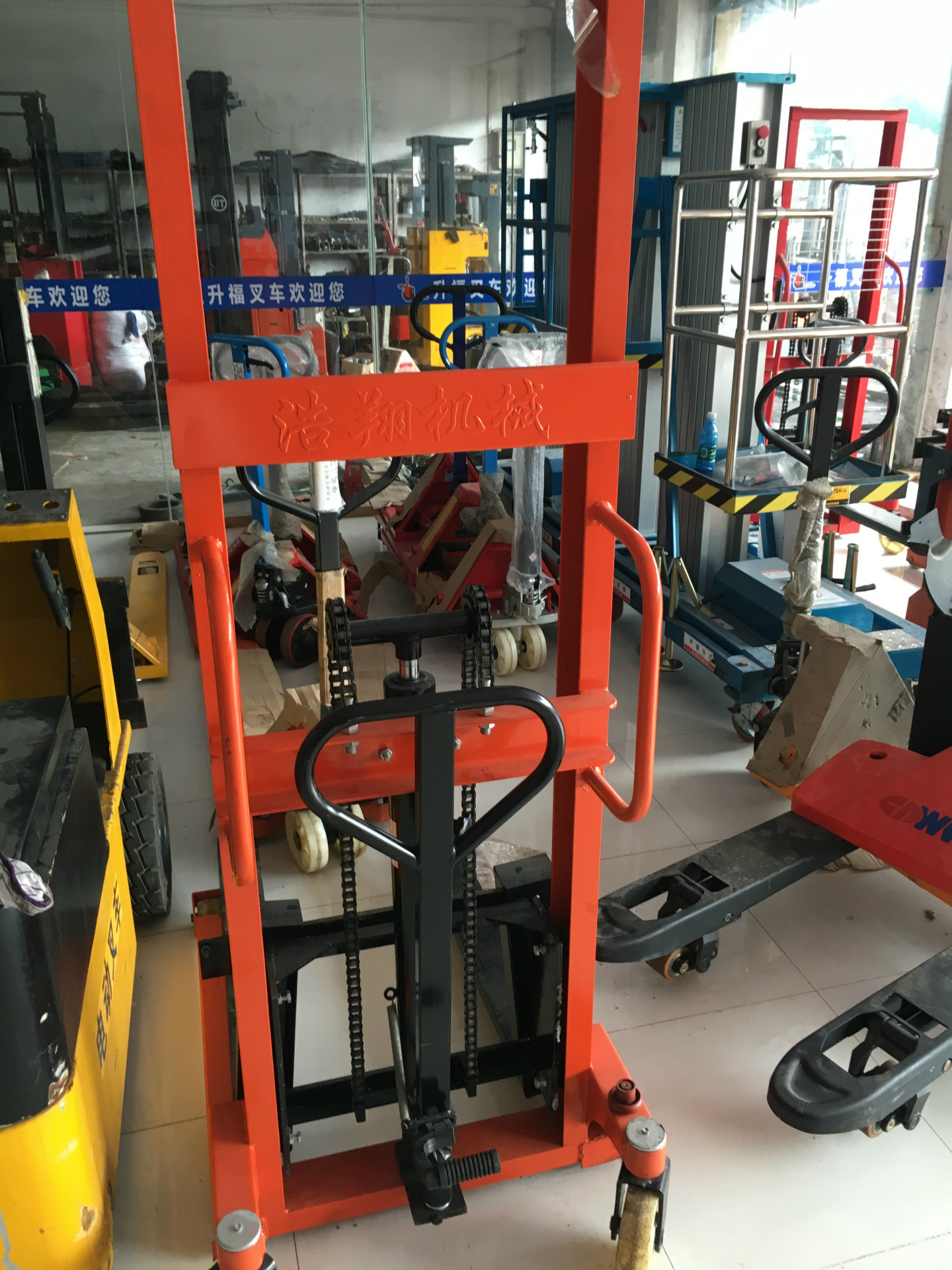 cty手动液压升高车 堆高叉车堆垛车升高车 东莞深圳厂家直销
