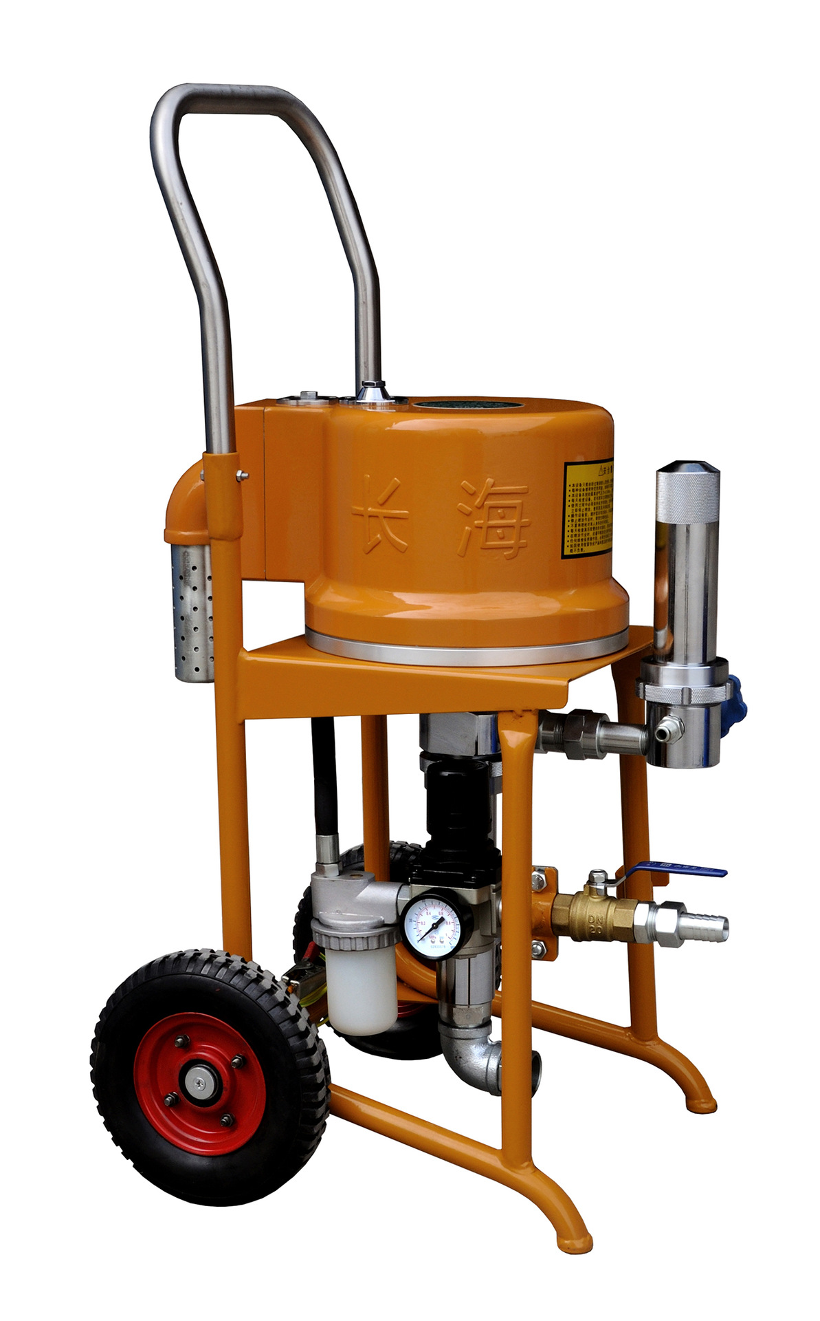 长江长海无气喷涂机高压气动长海12cb小型生产厂家长江牌喷涂机