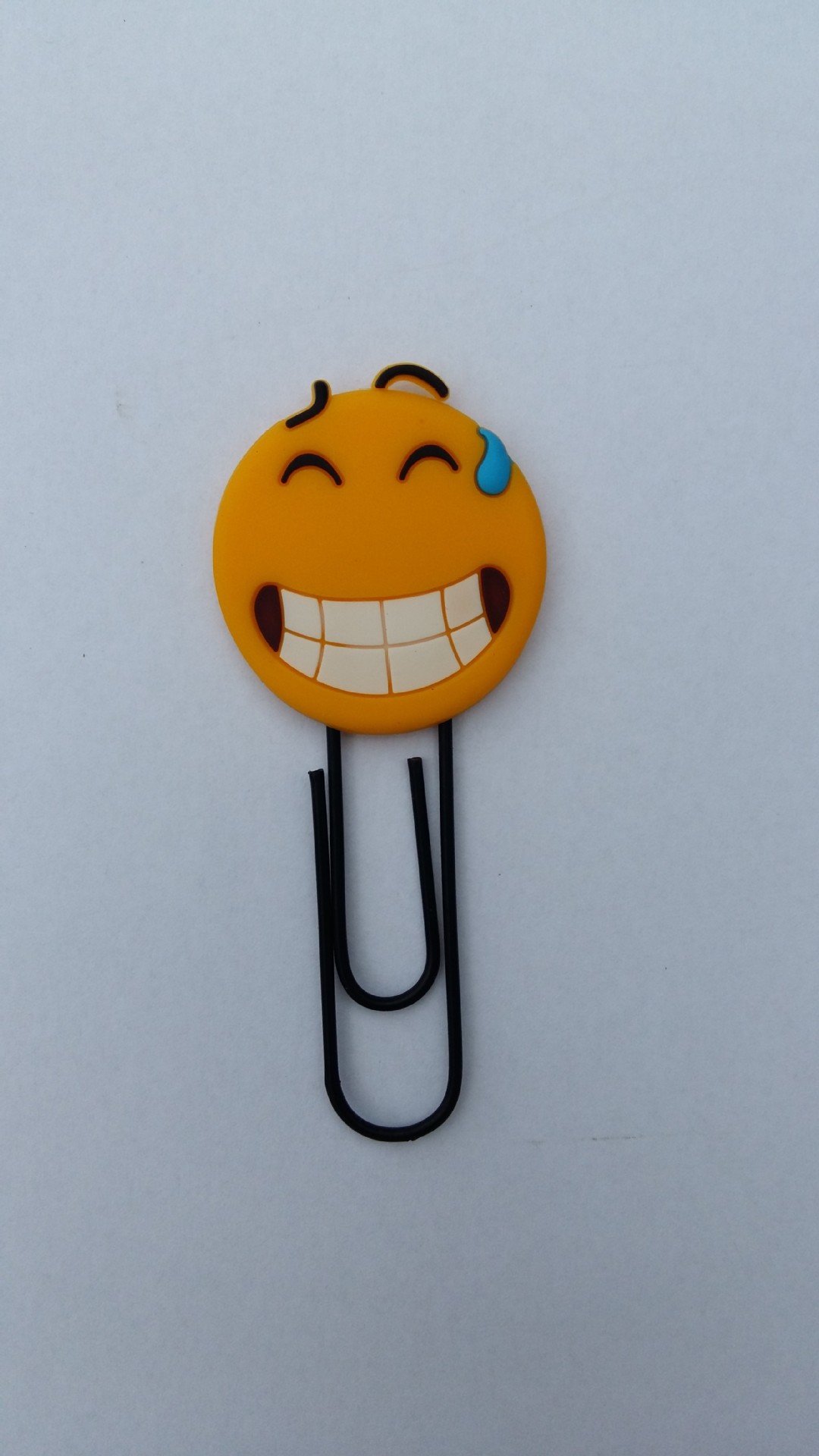 厂家定做金属书签 创意pvc软胶卡通回形针 表情笑脸卡通书签批发