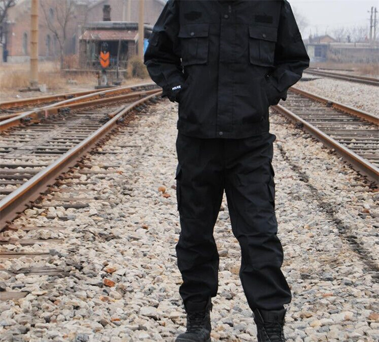 批发正品07海军藏青夏作训服长袖套装配发夹克式防静电工作服