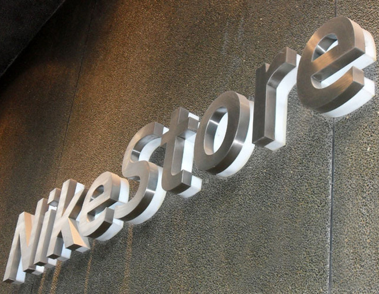 厂家定制精品不锈钢背发光字不锈钢灯箱字玫瑰金发光字黑钛金