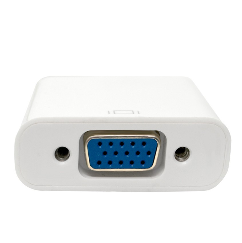 5 带音频电脑连接投影仪接头高清hdmi转vga转换器
