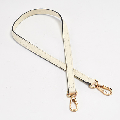 米白包包单肩带手提包真皮包带女包装饰带子金属铁环配件包带