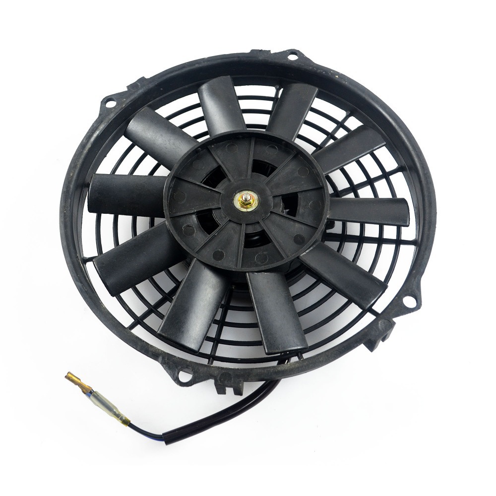 外贸汽车风扇80w改装水箱风扇汽车冷却风扇直扇叶9英寸