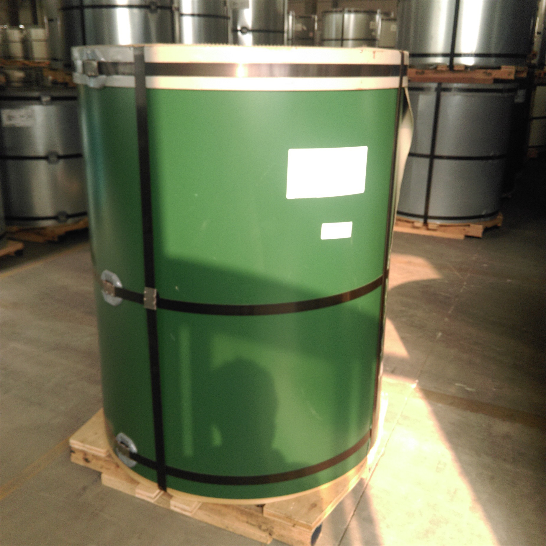 上海宝钢苔藓绿彩涂卷