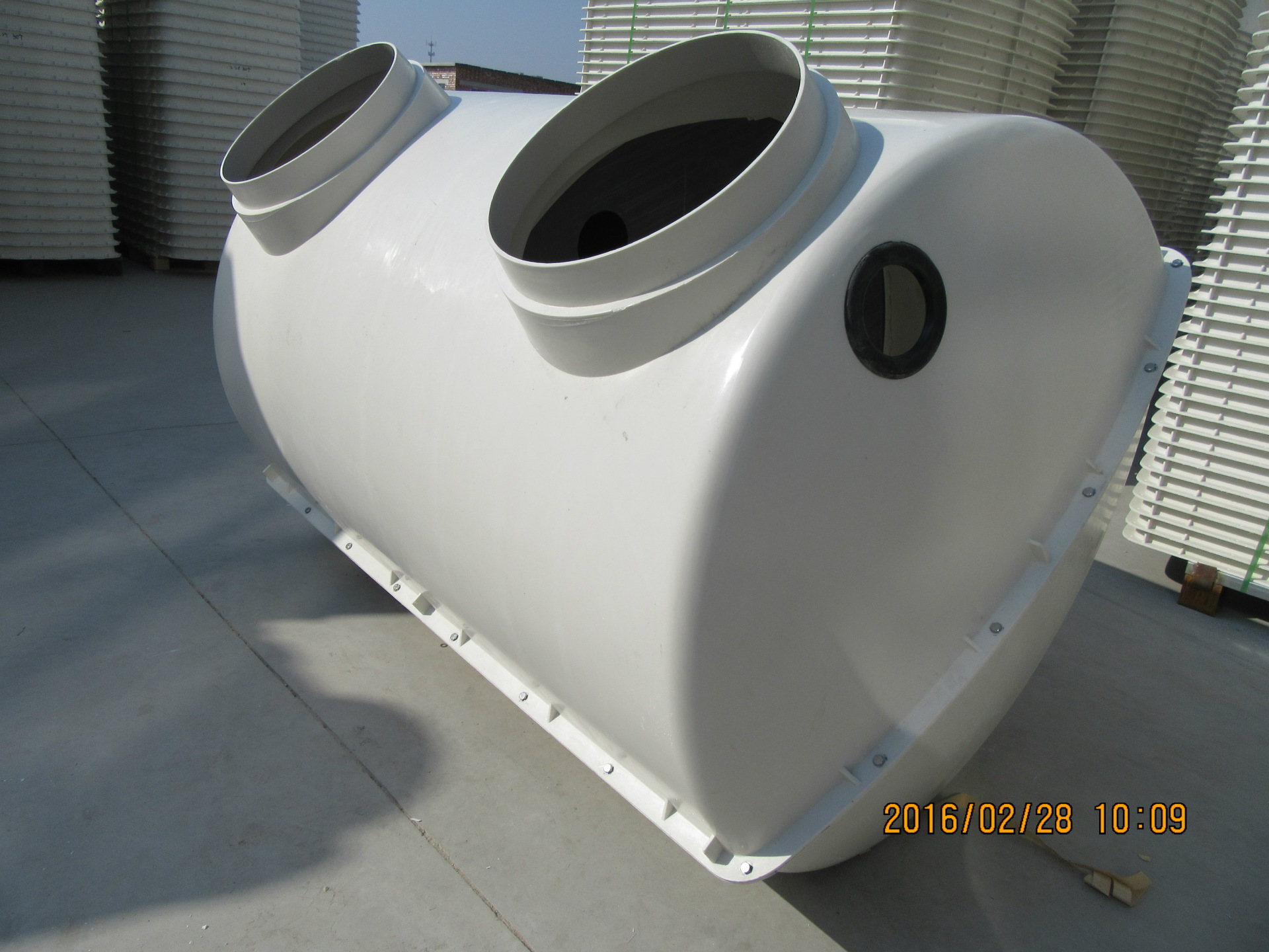 2立方米树脂模压smc化粪池粪便反应罐厌氧池污水过滤罐